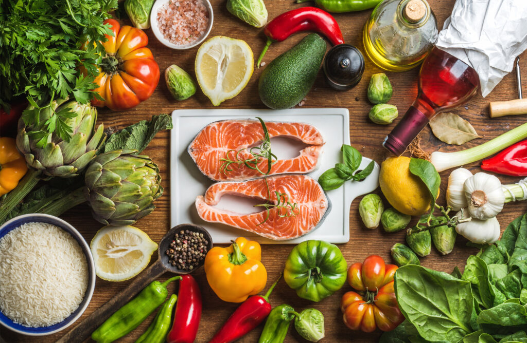 Fisch und Gemüse gehören auf jeden gesunden Speiseplan